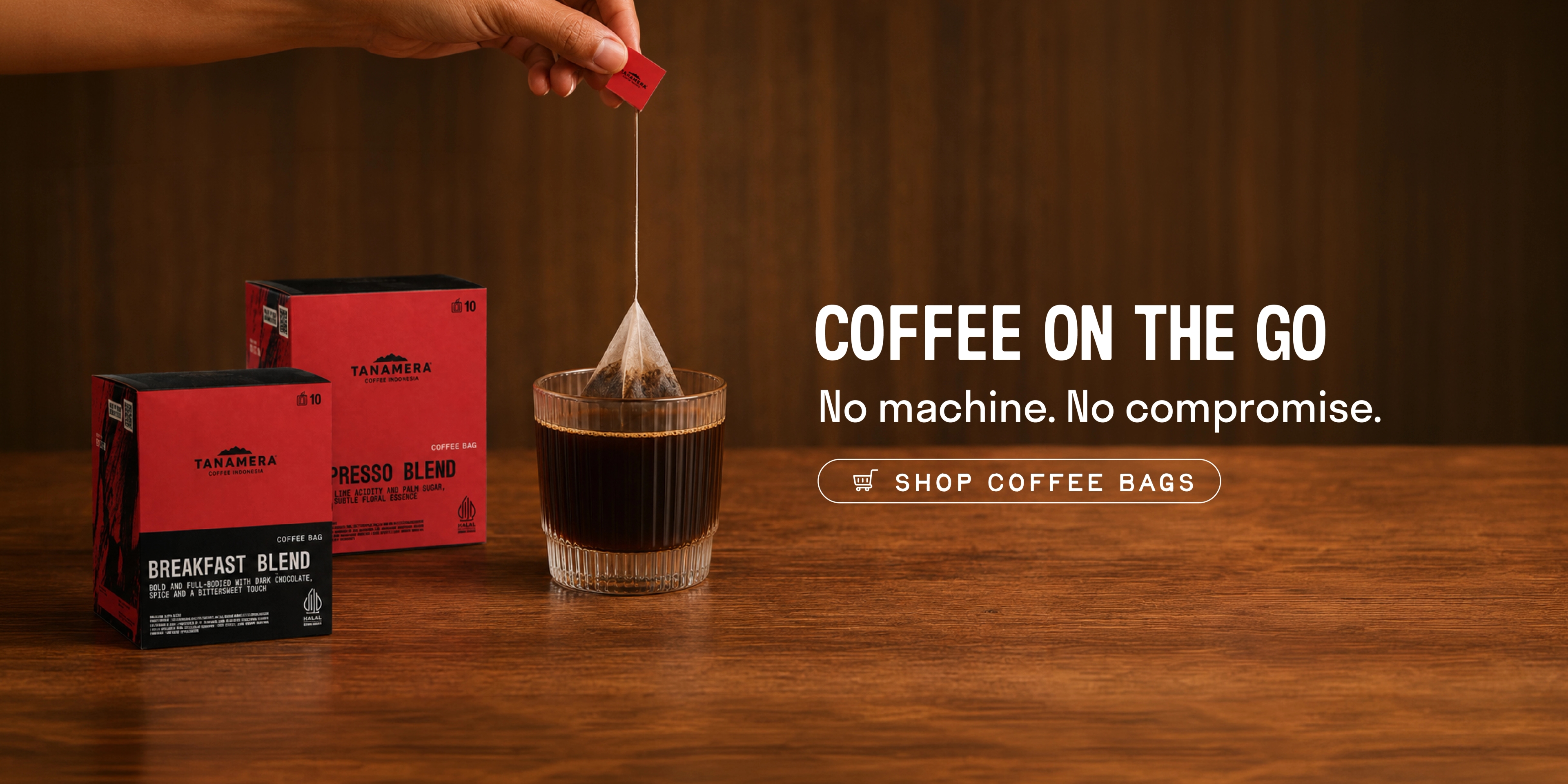 Tanamera Coffee promotional banner